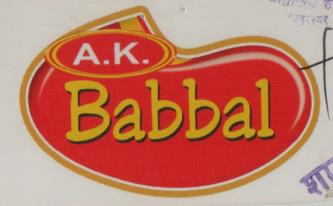 A.K. BABBAL (and logo) trademark logo