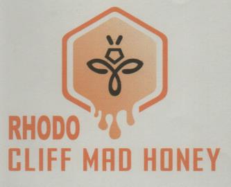 RHODO CLIFF MAD HONEY (and logo) trademark logo