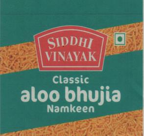 SIDDHI VINAYAK ALOO BHUJIA (and logo) trademark logo