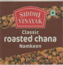 SIDDHI VINAYAK ROASTED CHANA (and logo) trademark logo