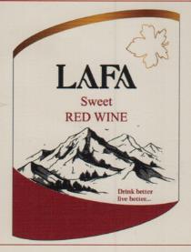 LAFA SWEET RED WINE (and logo) trademark logo