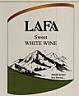 LAFA SWEET WHITE WINE (and logo) trademark logo