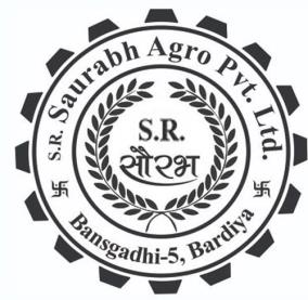 S.R. SAURABH (and logo) trademark logo