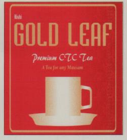 RISHI GOLD LEAF (and logo) trademark logo