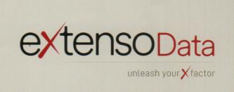 EXTENSO DATA UNLEASH YOUR XFACTOR (and logo) trademark logo