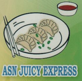 ASN JUICY EXPRESS (and logo) trademark logo