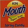 KIN MOUTH SPRAY CANDY (and logo) trademark logo