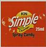 KIN SIMPLE SPRAY CANDY (and logo) trademark logo
