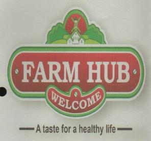 FARM HUB WELCOME (and logo) trademark logo