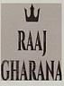 RAAJ GHARANA (and logo) trademark logo