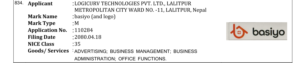 Original bulletin entry for basiyo (and logo)