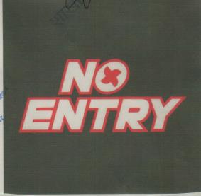 NO ENTRY (and logo) trademark logo