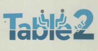 TABLE FOR 2 (and logo) trademark logo