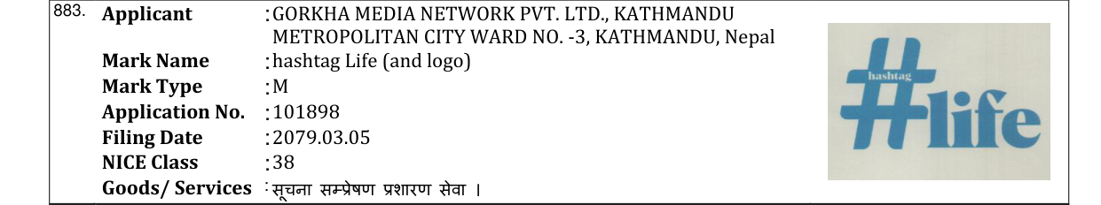 Original bulletin entry for hashtag Life (and logo)