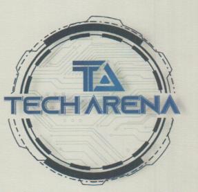 TECH ARENA (and logo) trademark logo