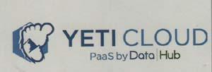 YETI CLOUD PASS BY DATA HUB (and logo) trademark logo