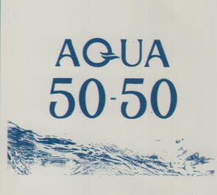 AQUA 50-50 (and logo) trademark logo