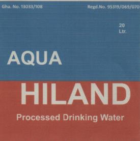 AQUA HILAND (and logo) trademark logo