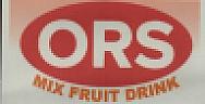 ORS MIX FRUIT DRINK (and logo) trademark logo