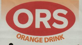 ORS ORANGE DRINK (and logo) trademark logo