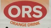 ORS ORANGE DRINK (and logo) trademark logo