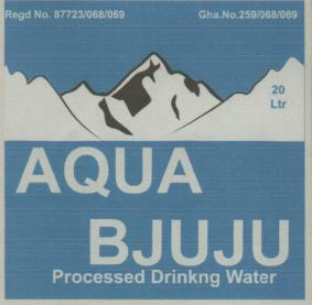 AQUA BJUJU (and logo) trademark logo