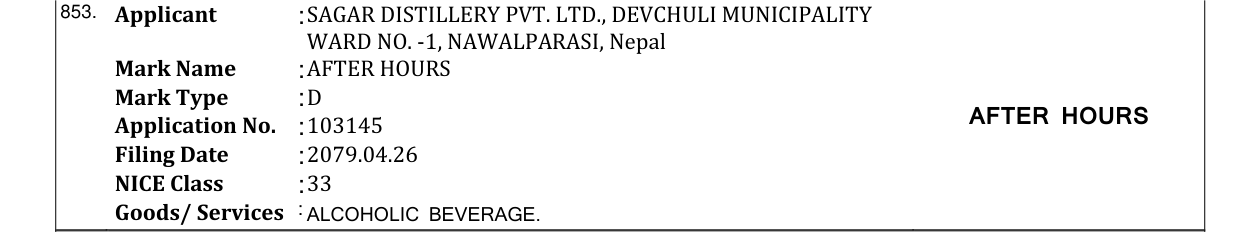 Original bulletin entry for AFTER HOURS