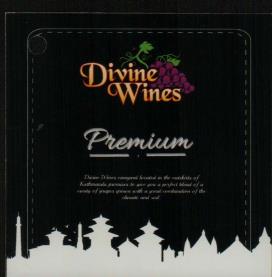 DIVINE WINES PREMIUM RED 375 ML. (and logo) trademark logo