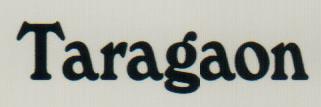 TARAGAON (and logo) trademark logo