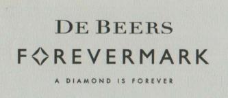 DE BEERS FORVERMARK A DIAMOND IS FOREVER (and logo) trademark logo