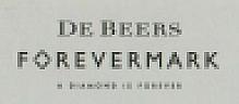 DE BEERS FORVERMARK A DIAMOND IS FOREVER (and logo) trademark logo