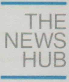 THE NEWS HUB (and logo) trademark logo