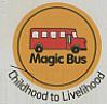 MAGIC BUS CHILDHOOD TO LIVELIHOOD (and logo) trademark logo
