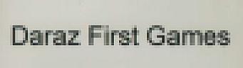Daraz First Games (and logo) trademark logo