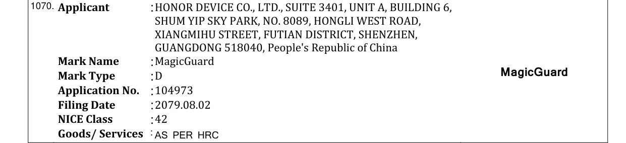 Original bulletin entry for MagicGuard