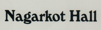 NAGARKOT HALL (and logo) trademark logo