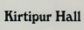 KIRTIPUR HALL (and logo) trademark logo