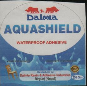 DALMIA AQUASHIELD (and logo) trademark logo