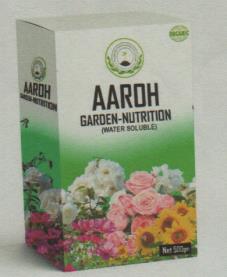AAROH GARDEN-NUTRITION (and logo) trademark logo