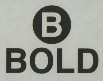 B BOLD (and logo) trademark logo