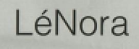 LENORA (and logo) trademark logo