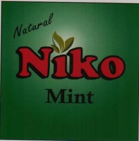 NATURAL NIKO MINT (and logo) trademark logo
