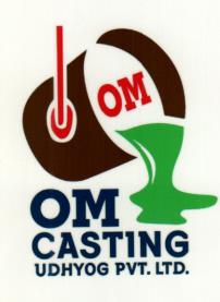 OM CASTING UDHYOG PVT. LTD. (and logo) trademark logo