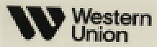 W WESTERN UNION (and logo) trademark logo