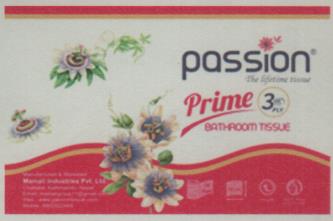 PASSION PRIME BATHROOM TISSUE (and logo) trademark logo