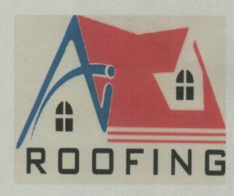 A.I. ROOFING (and logo) trademark logo