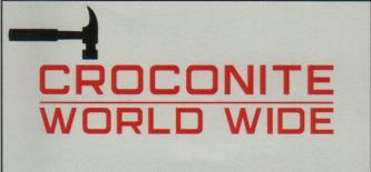 CROCONITE WORLD WIDE (and logo) trademark logo