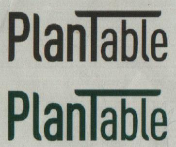 PlanTable (and logo) trademark logo