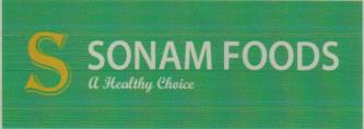 S SONAM FOODS (and logo) trademark logo