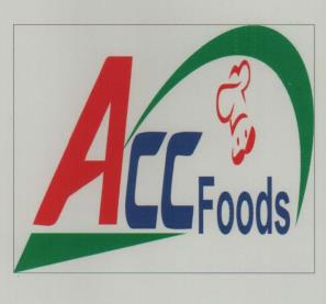 ACC FOODS (and logo) trademark logo